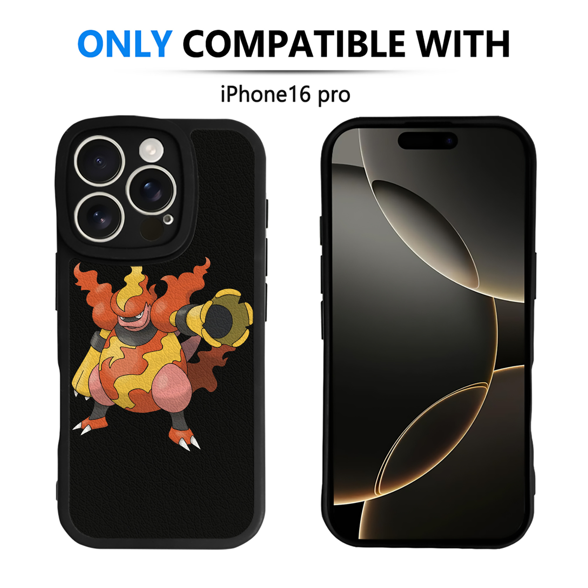 （画像用） ポケットモンスター Pokémon 【iPhone 16シリーズ対応】シリコンスマホケース（レザー調） 材質：シリコン